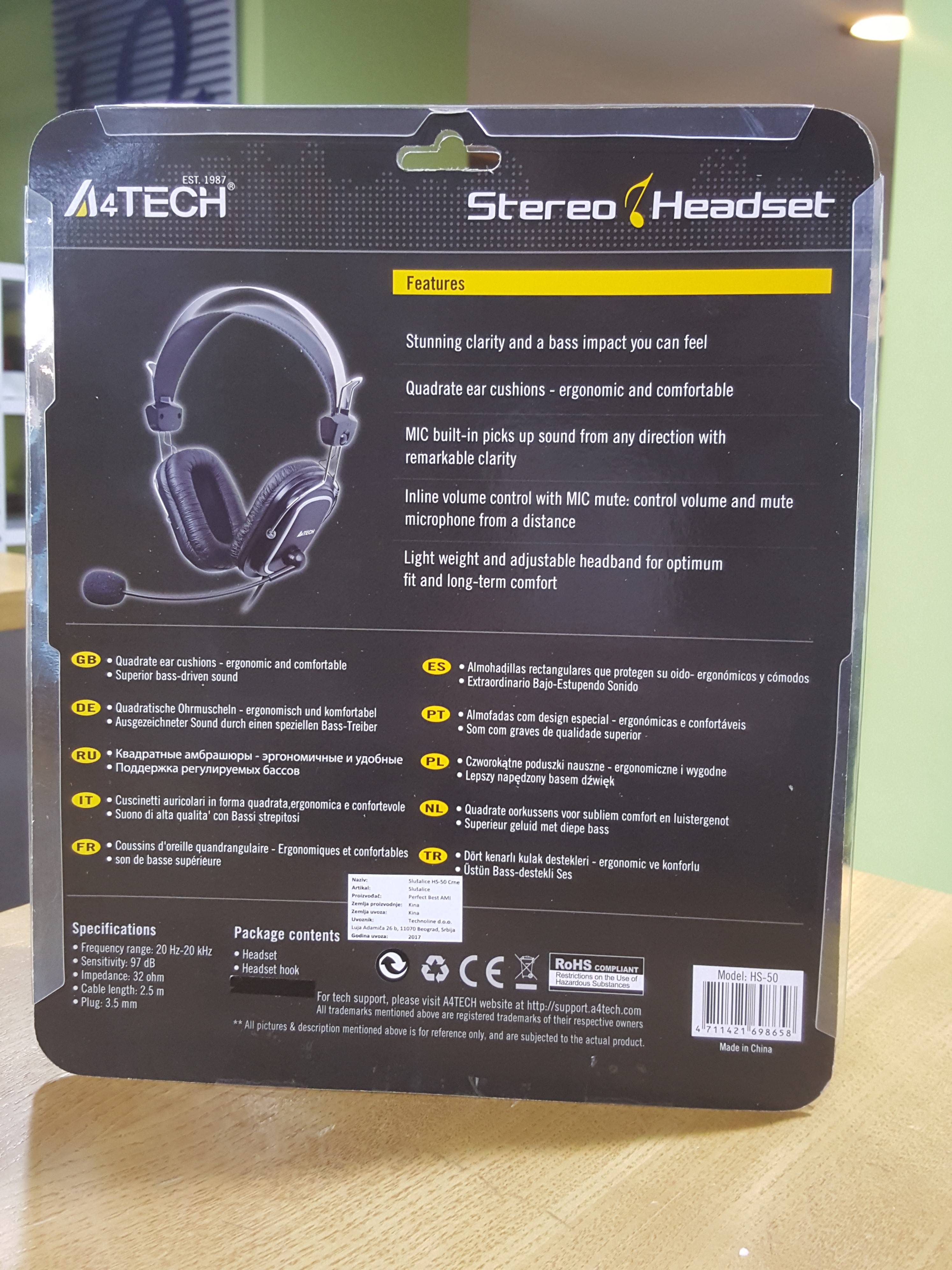 internet prodaja A4TECH HS-50 Slušalice sa mikrofonom 29